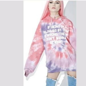 Jack Vanek Tie Dye Long Sleeve Hoodie Sweater S